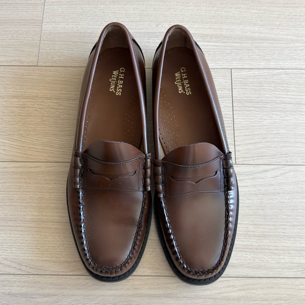 G.H. Bass & Co. Brown Leather Penny Loafers